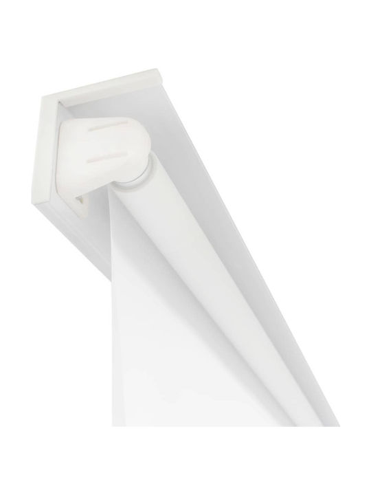 vidaXL Κουρτίνα Μπάνιου Υφασμάτινη Ρολό 140x240 cm Λευκό