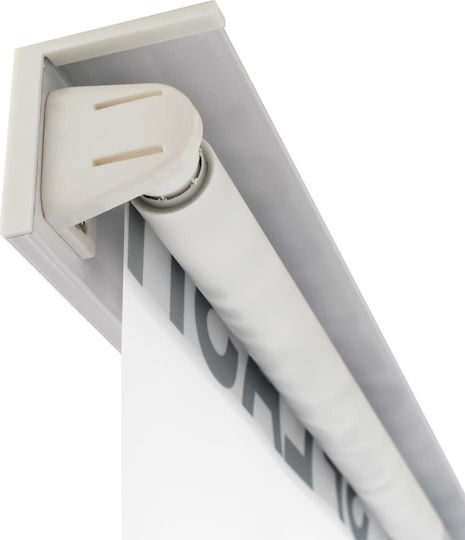 vidaXL Κουρτίνα Μπάνιου Υφασμάτινη Ρολό 100x240 cm Λευκό