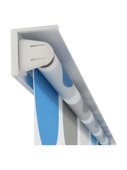 vidaXL Κουρτίνα Μπάνιου Υφασμάτινη Ρολό 100x240 cm Πολύχρωμο