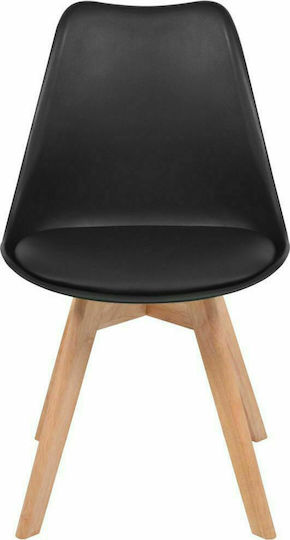Stühle Speisesaal Schwarz 4Stück 48x53x83cm