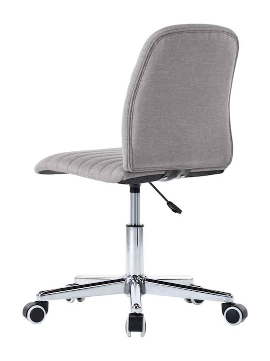 Rotating Chair Visitor with Wheels in Gray Color 56x43x84cm 2pcs