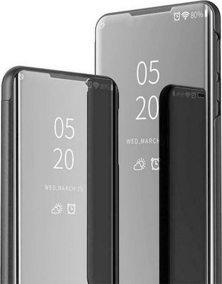 Hurtel Clear View Buchen Sie Kunststoff Schwarz (Realme 8/8 Pro)