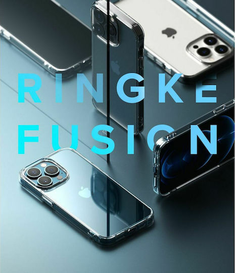 Ringke Fusion Задна корица Пластмаса / Силикон с Каишка Прозрачен (iPhone 13 Pro)