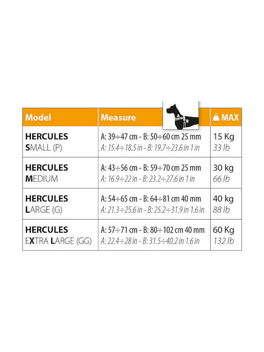 Ferplast Ham pentru câini Formare Hercules P Negru Mare 40mm x 64-81cm 75468417