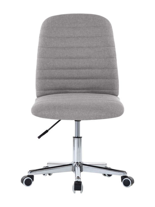 Rotating Chair Visitor with Wheels in Gray Color 56x43x84cm 4pcs