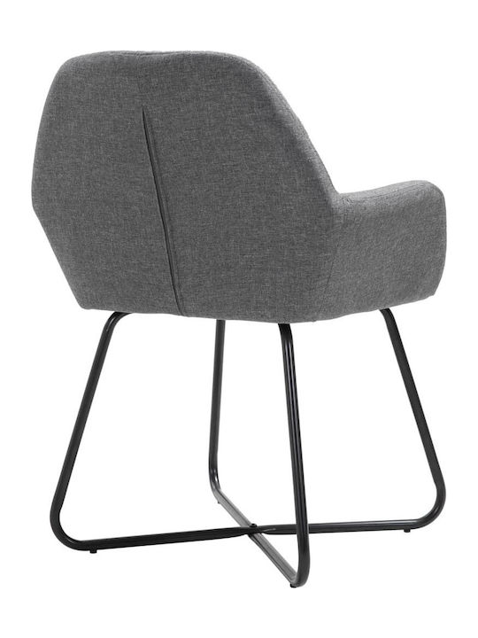 Stühle Speisesaal Dark Grey 2Stück 61x61x84cm