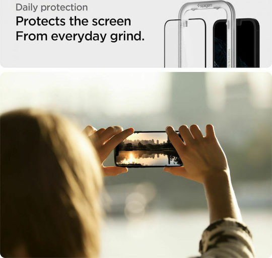 Spigen GLAS.tR ALIGNmaster Sticlă călită pe toată fața 2buc (iPhone 13 mini) AGL03398
