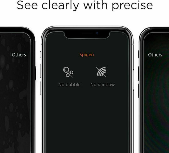 Spigen Align Master GLAS.TR Full Face Tempered Glass Black (iPhone 13 mini)