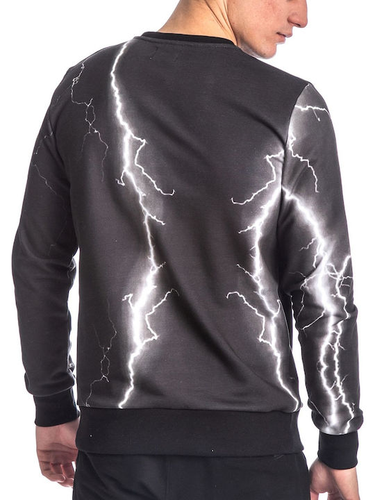 Paco & Co 218565 Men's Sweatshirt Black / White