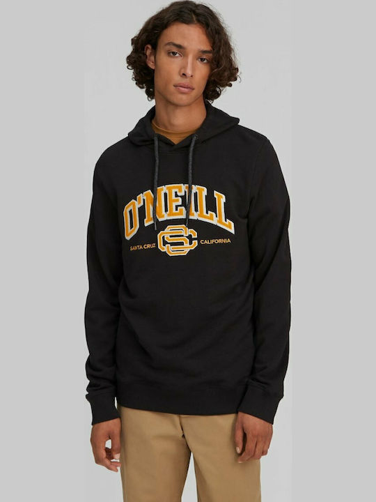 Surf State Sweatshirt with Hood Black