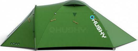 Husky Baron 4 Winter Camping Tunnel Mountaineering Green for 4 People Waterproof 6000mm 420x260x130cm