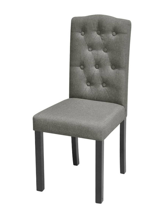 Dining Room Fabric Chair Light Gray 42x51.5x95cm 2pcs