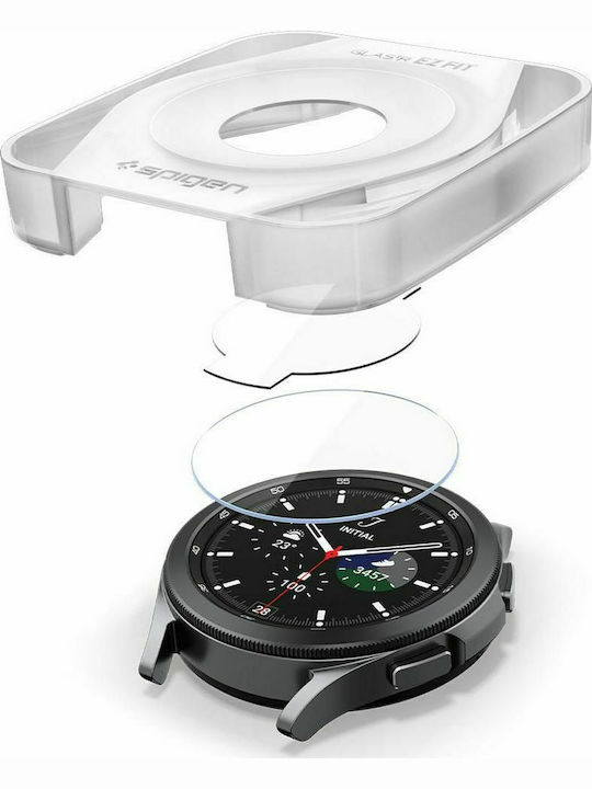 Spigen GLAS.tR EZ Fit Tempered Glass for the Galaxy Watch 4 Classic 42mm 2pcs AGL03747