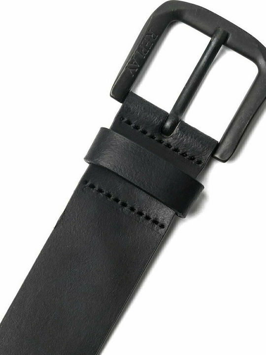 Cuirette Wide Men's Belt Leather Black