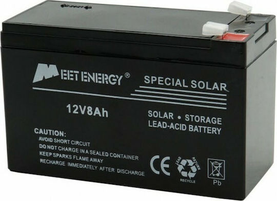 Μπαταρία UPS με Χωρητικότητα 8Ah και Τάση 12V MT12V-8AH 1τμχ