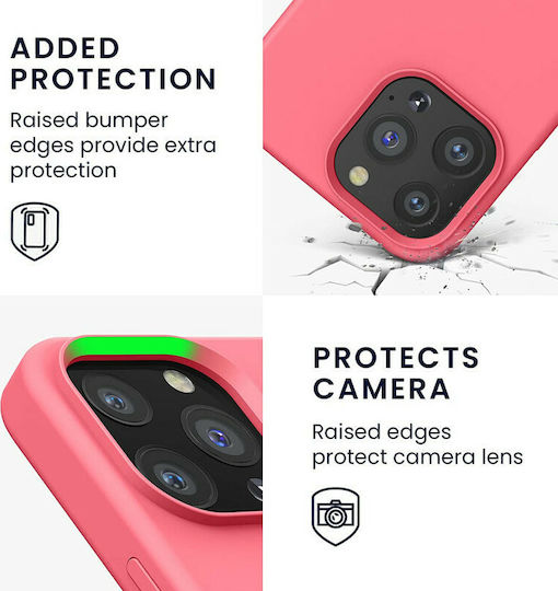 KWmobile Rubberized Back Cover Silicon Neon Coral (iPhone 13 Pro)