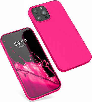 KWmobile Rubberized Silicone Back Cover Neon Pink (iPhone 13 Pro Max)