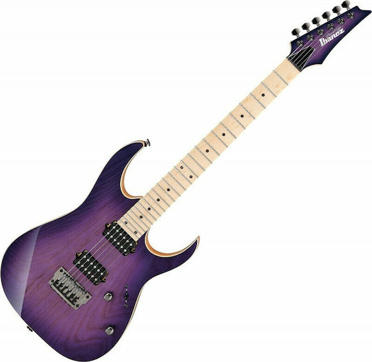 Ibanez RG652AHMFX Electric Guitar Stratocaster with HH Pickup Configuration Royal Plum Burst with Case