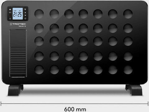 Trotec TCH 2311 E 1410000551 Convector Heater Floor 2300W with Electronic Thermostat 60x38cm Black