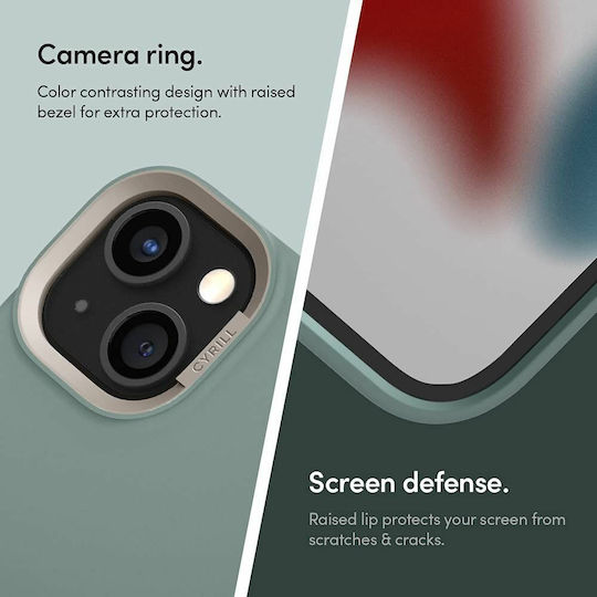 Spigen Cyrill Color Brick Back Cover Σιλικόνης Kale (iPhone 13)