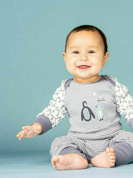 One-piece "WAYAN penguin" Sense Organics organic cotton onesie