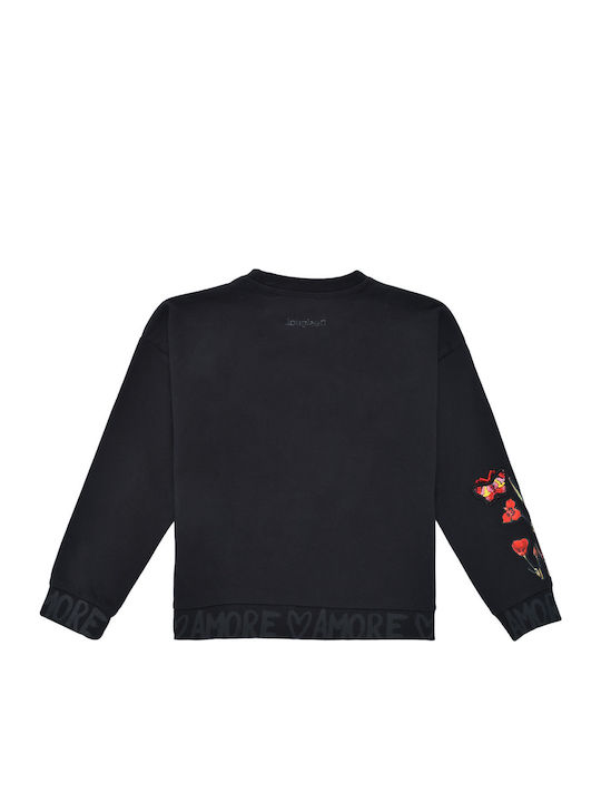 Desigual Kinder Sweatshirt Schwarz Alicia