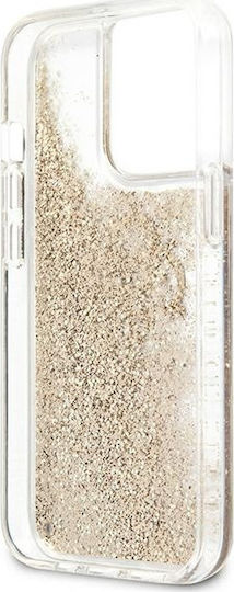 Guess Logo Back Cover Πλαστικό Χρυσό (iPhone 13 Pro)