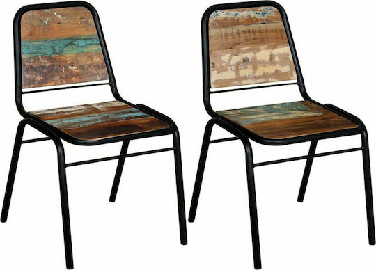 Dining Room Wooden Chair 44x59x89cm 2pcs