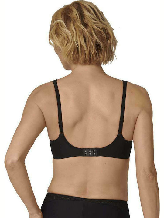 Triumph Modern lace+cotton Bra without Padding without Underwire Black