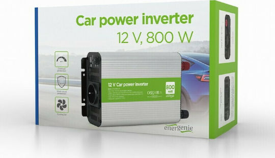 Energenie Car Inverter 800W to Converter 12V DC in 230V AC with 1xUSB