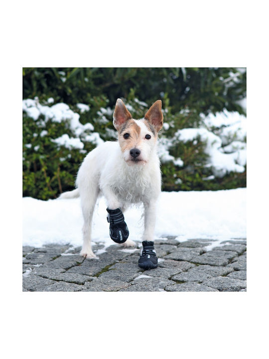 Trixie Walker Active Αδιάβροχα Παπούτσια Σκύλου με Velcro Large/Extra Large Μαύρο 2τμχ
