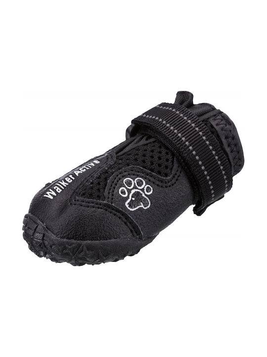 Trixie Walker Active Shoes Dog with Velcro Black 2 pieces in Black Color