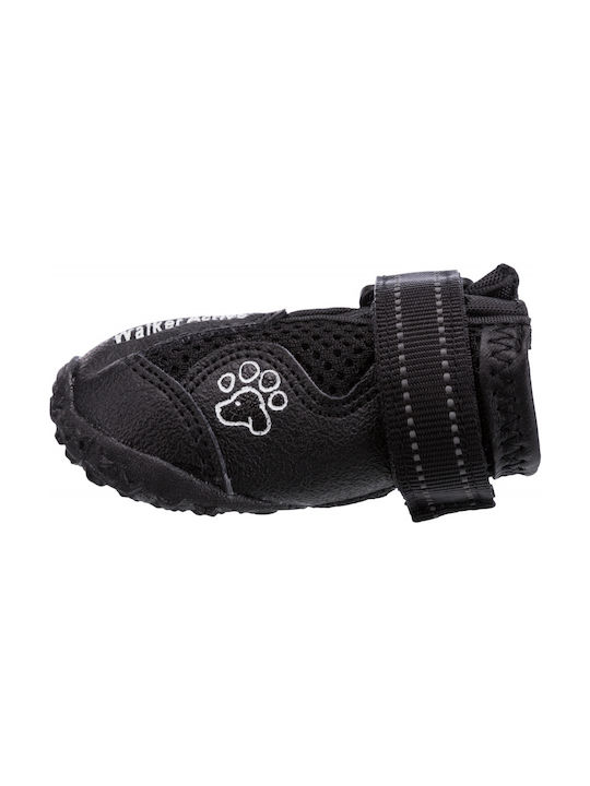 Trixie Walker Active Shoes Dog with Velcro Black 2 pieces in Black Color