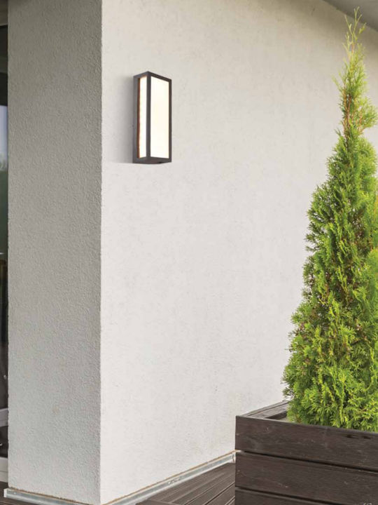 Zambelis Lights Wall-Mounted Outdoor Ceiling Light LED E27 IP65 9W 9x9.5x26.5εκ.