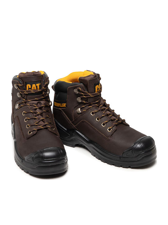 Striver Bump Leather Brown Men's Boots Waterproof