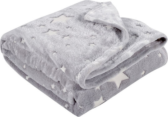 Das Home Blanket Cot 4771 Fleece Gray 110x150cm