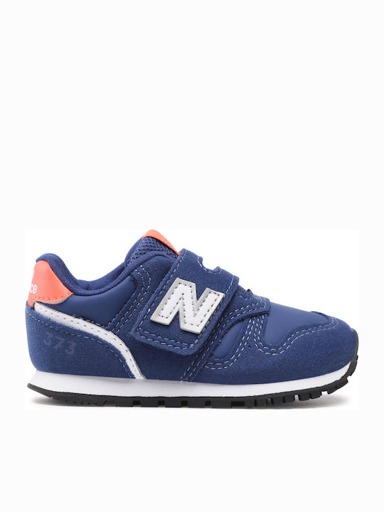 New Balance Kids Sneakers for Boys with Hoop & Loop Closure Navy Blue