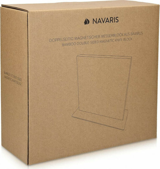 Navaris Magnetic Knives Stand Wooden