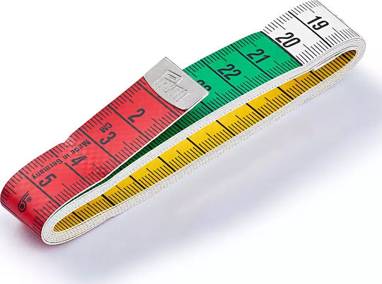 Prym Measuring Tape in Yellow color Tri-color 150cm x 1.9cm.