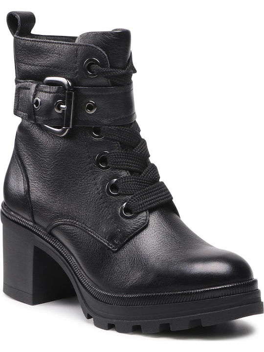 Caprice Women's Leather Ankle Boots Black