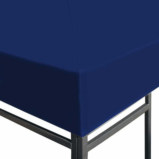 vidaXL Κάλυμμα για Κιόσκι Μπλε με Επίστρωση PVC 3x3m