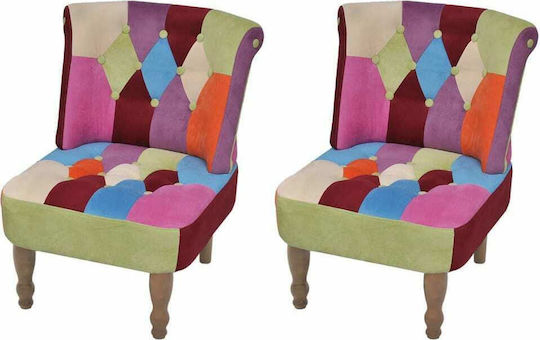 Armchair with Patchwork Design 52x64x70cm