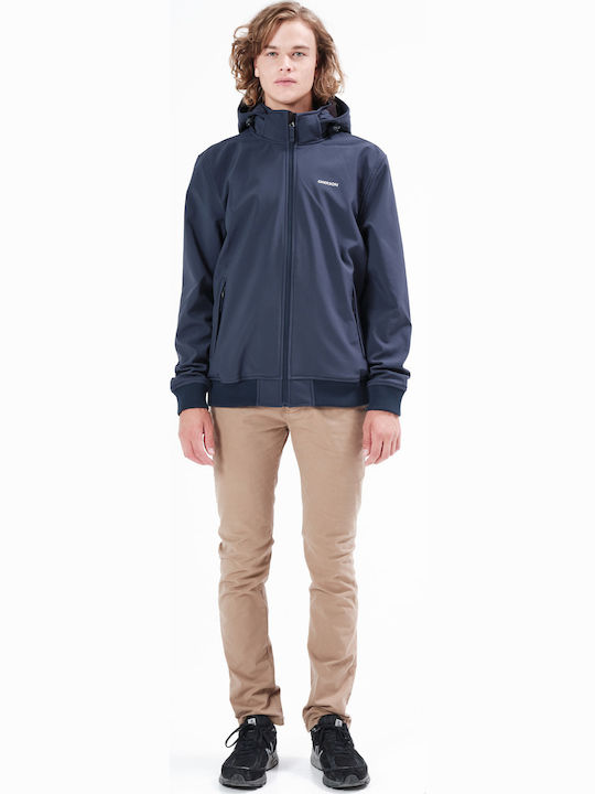 Χειμωνιάτικο Μπουφάν Softshell Αδιάβροχο και Αντιανεμικό Navy Μπλε