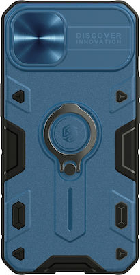 Nillkin Shockproof CamShield Armor Coperta din spate Plastic rezistent Albastru (iPhone 13)