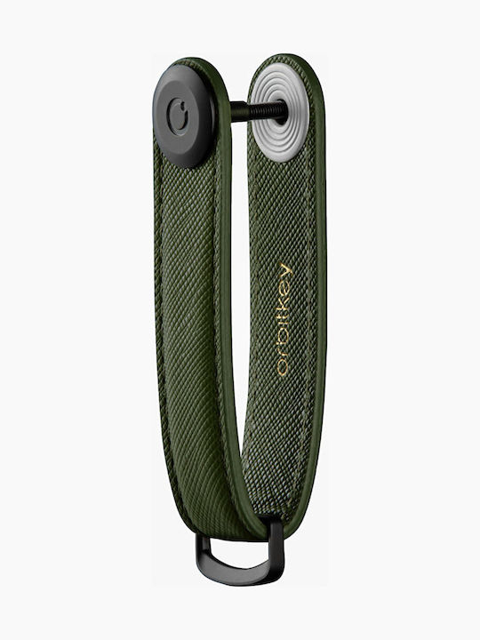 Orbitkey Μπρελόκ Key Organiser Saffiano Δερμάτινο Olive Orbitkey Μπρελόκ Key Organiser Saffiano Δερμάτινο Olive