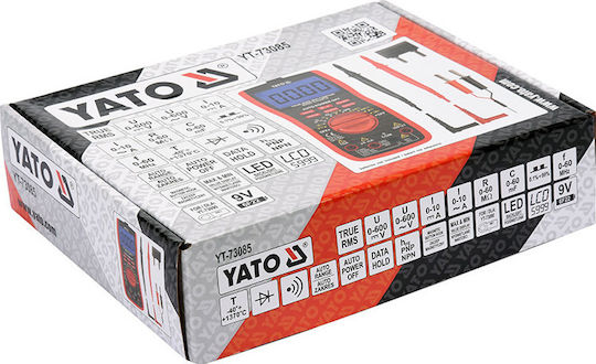 Yato Digital Multimeter True RMS with AC / DC / Resistance / Capacitance / Temperature Measurement YT-73085