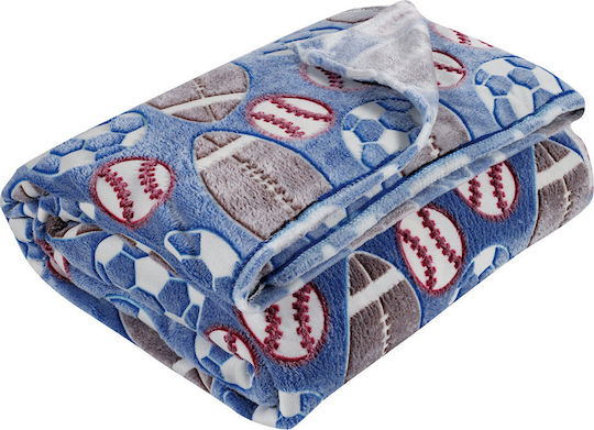 Das Home Blanket Fleece 4773 Glowing Blue 160x220cm