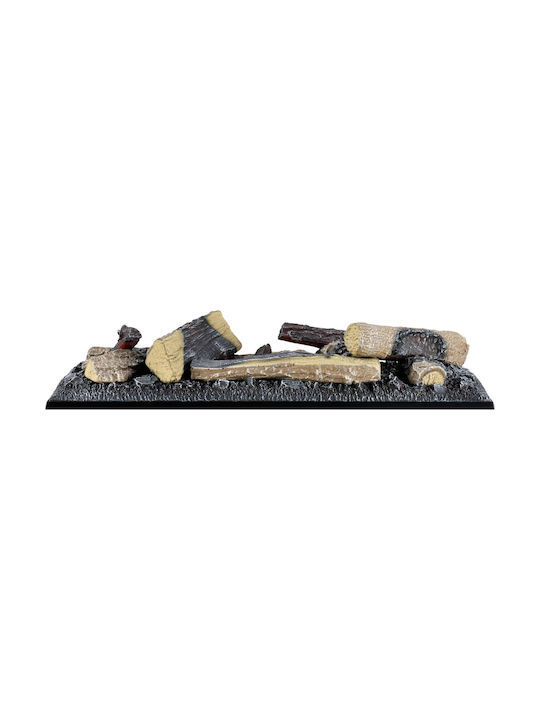 Dimplex Cassette 400L Logset Floor Electric Fireplace 125W 41x18cm Black