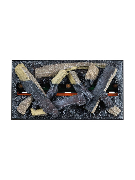 Dimplex Cassette 600L Logset Επιδαπέδιο Ηλεκτρικό Τζάκι 125W 41x18cm Μαύρο