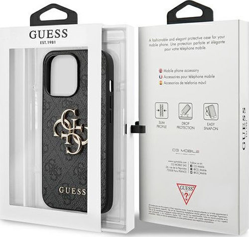 Guess Back Cover Plastic Gray (iPhone 13 Pro Max)